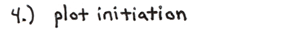 4. Plot Initiation